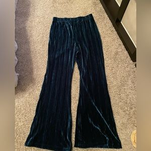 Velvet Flare Pants